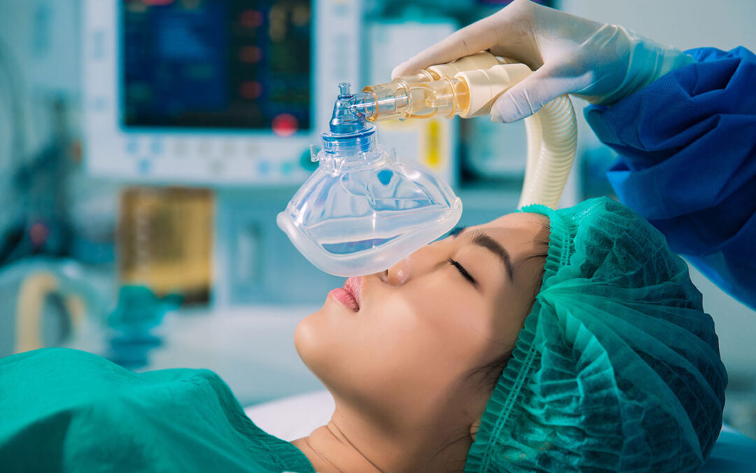 Patient put under anesthesia before surgery